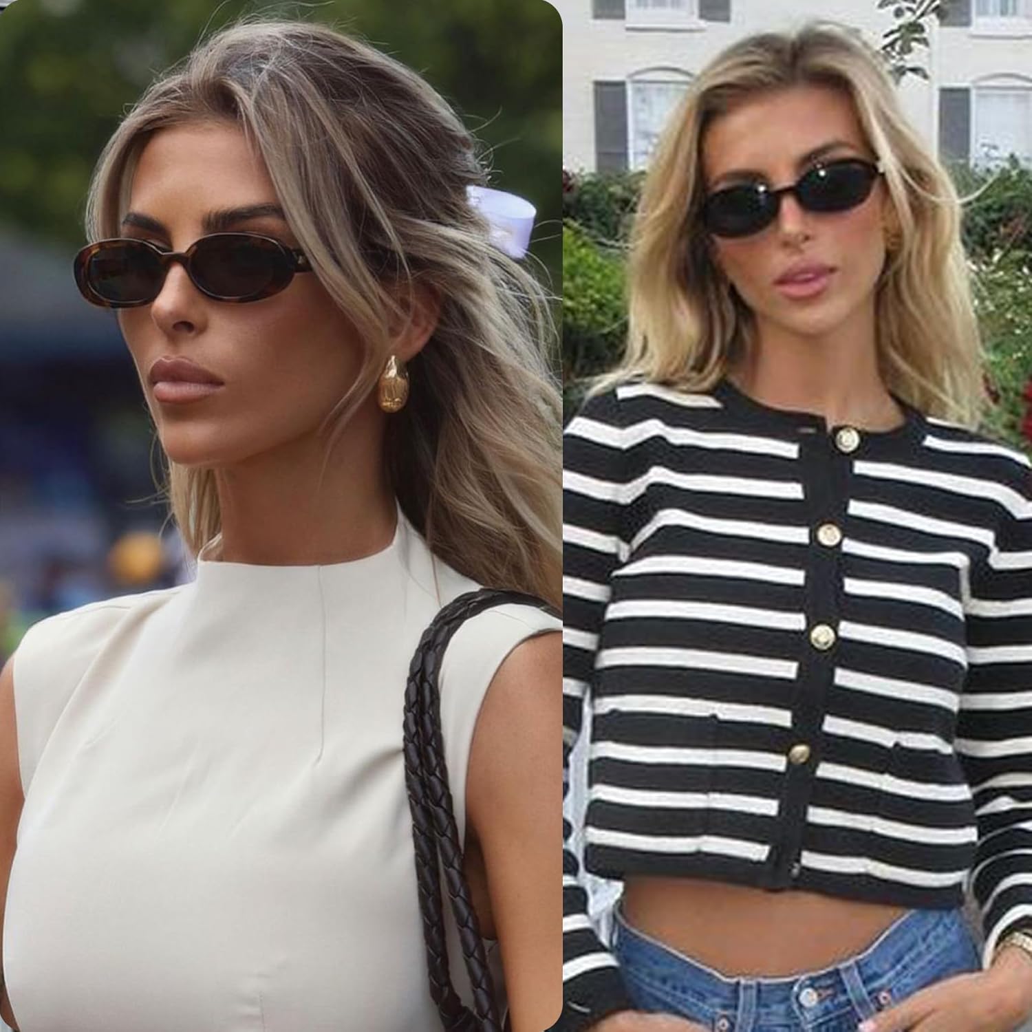 Ретро-солнцезащитные очки 90-х годов, маленькие овальные, для женщин - защита от УФ-излучения UV400, винтажная миниатюрная оправа, поляризованные, черепаховая расцветка Plinvo, Leopard
Ретро-солнцезащитные очки 90-х годов, маленькие овальные, для женщин - защита от УФ-излучения UV400, винтажная миниатюрная оправа, поляризованные, черепаховая расцветка Plinvo, Leopard