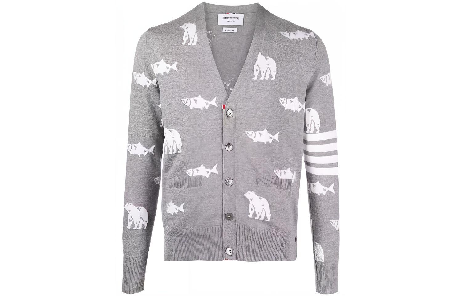 THOM BROWNE Свитер мужской серый
THOM BROWNE Свитер мужской серый