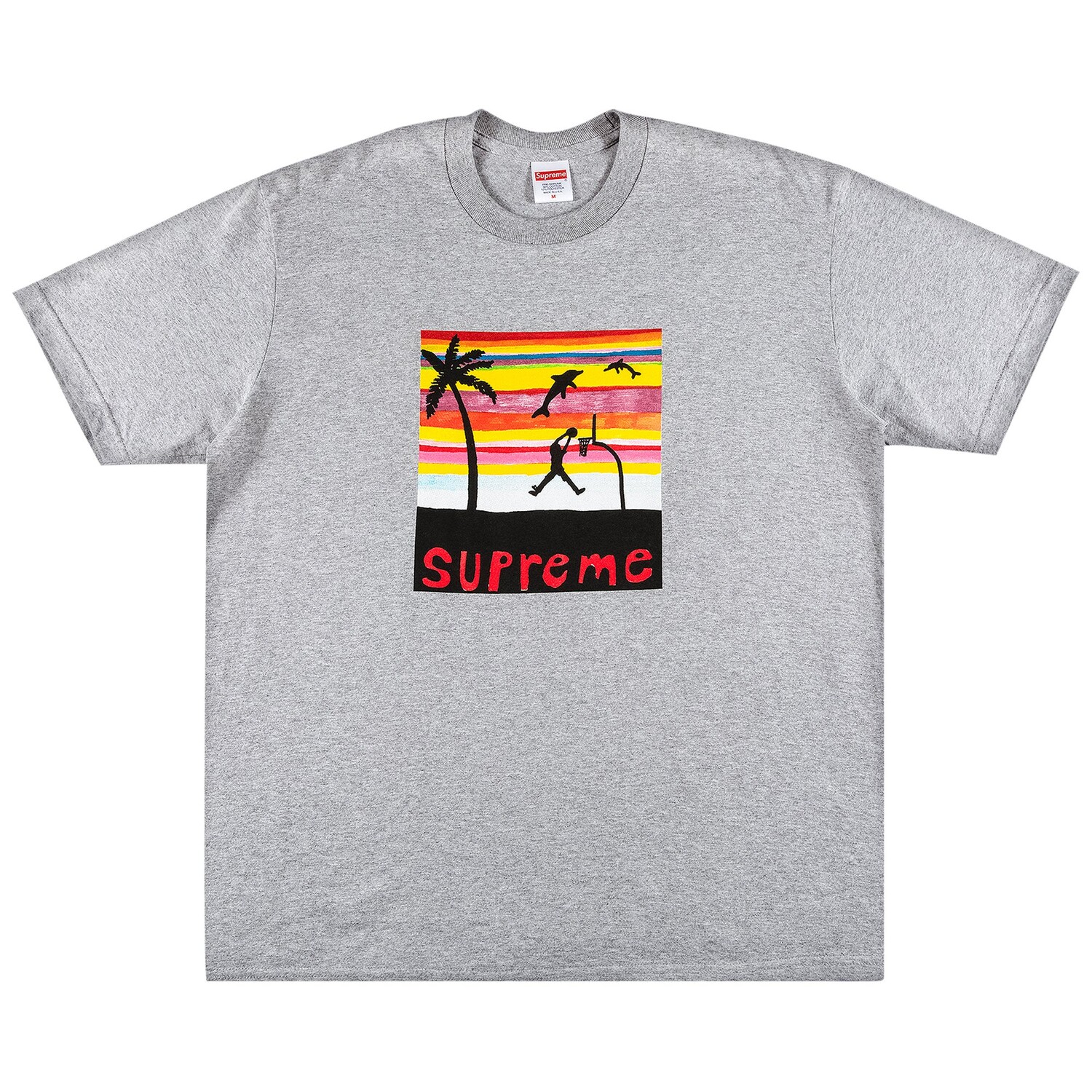 Футболка Supreme Dunk Heather Grey 
Футболка Supreme Dunk Heather Grey
