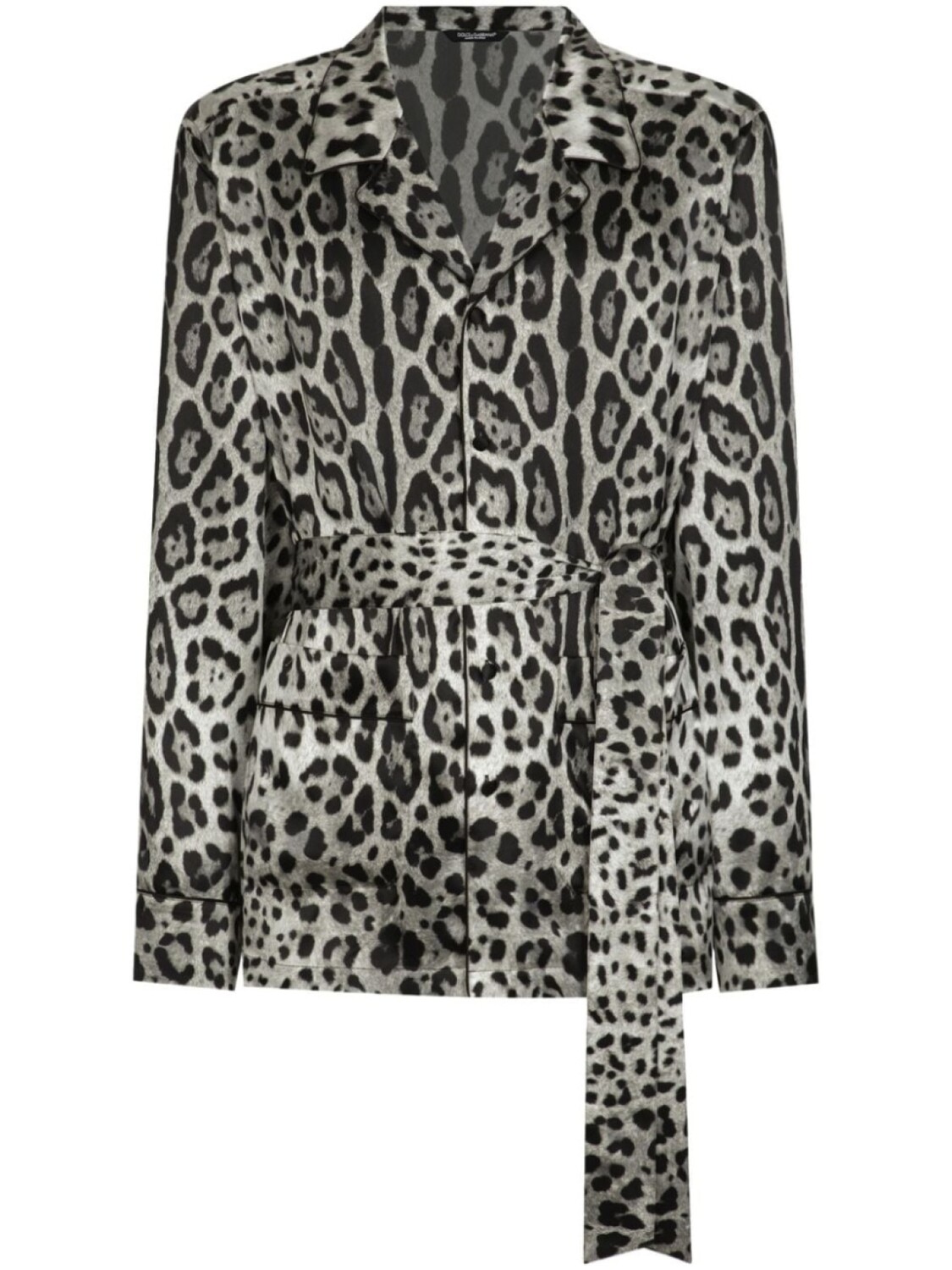 Dolce & Gabbana шелковая рубашка с леопардовым принтом, черный
Dolce & Gabbana шелковая рубашка с леопардовым принтом, черный