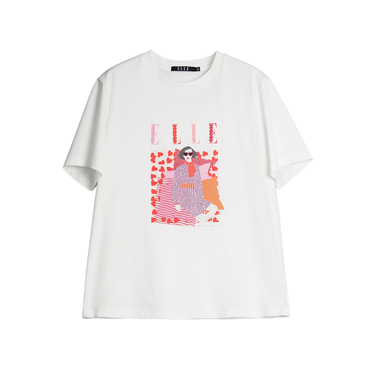 ELLE Футболка Women's White Crew Neck Moderate
ELLE Футболка Women's White Crew Neck Moderate
