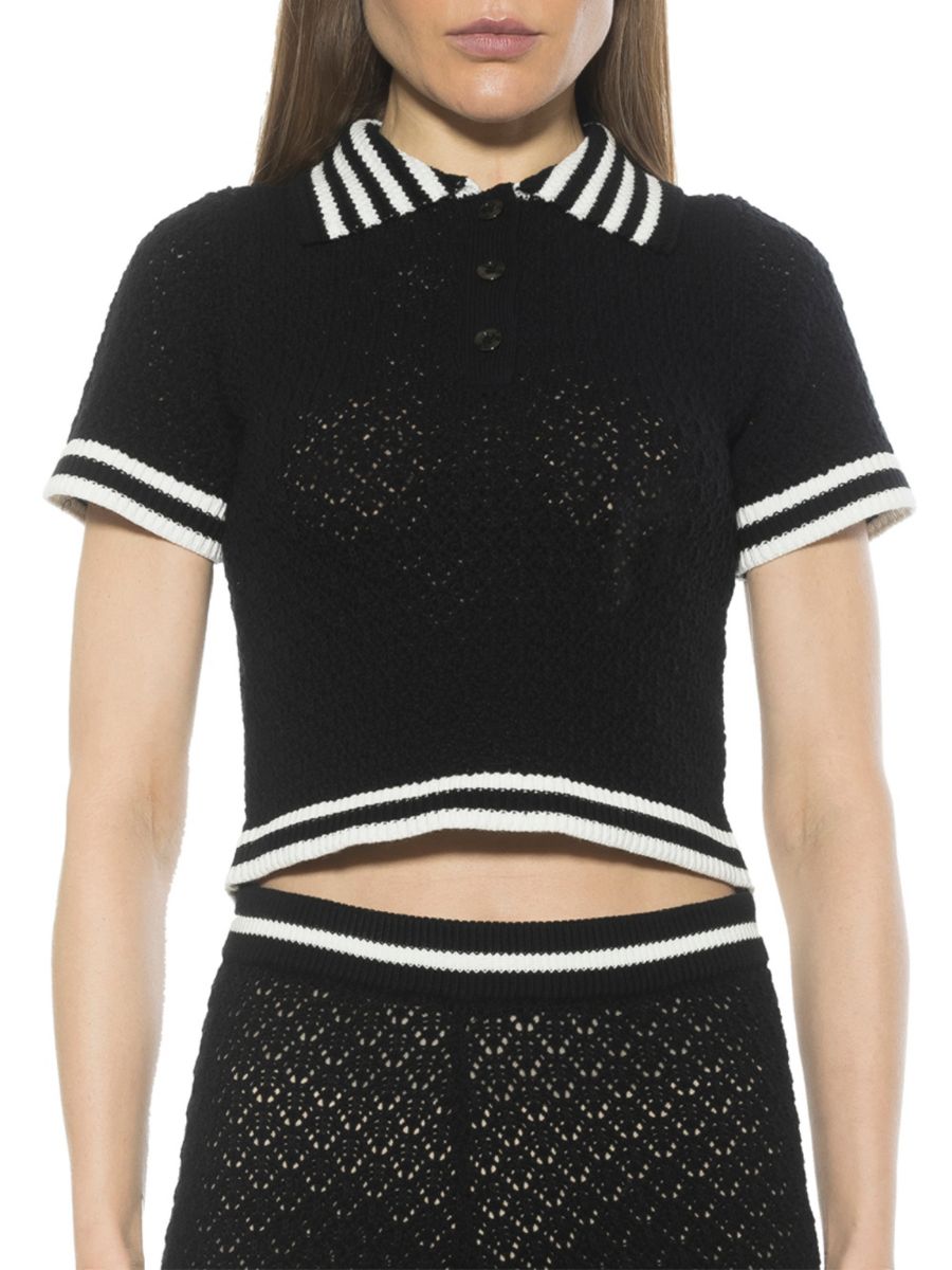 Трикотажный топ Brinley с воротником-поло и застежкой на пуговицы Alexia Admor, черный
Трикотажный топ Brinley с воротником-поло и застежкой на пуговицы Alexia Admor, черный