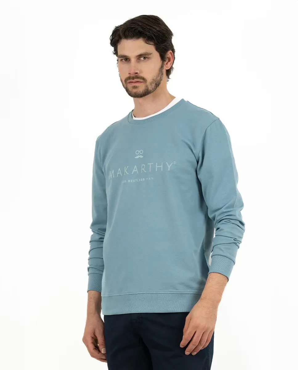 Мужская хлопковая толстовка с круглым вырезом Makarthy, светло-голубой
Мужская хлопковая толстовка с круглым вырезом Makarthy, светло-голубой