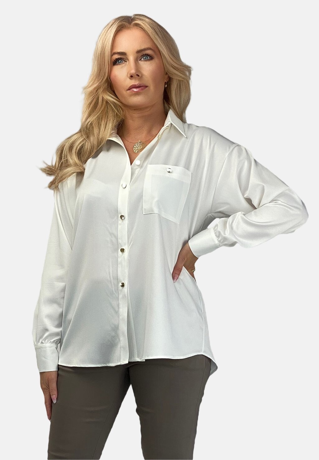 Блузка-рубашка REGINA FASHION, цвет ecru
Блузка-рубашка REGINA FASHION, цвет ecru