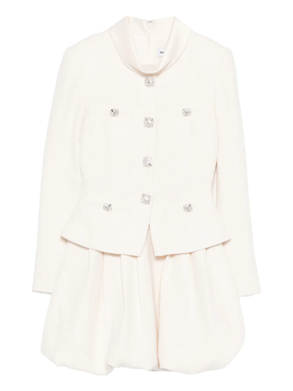 Мини-платье с воротником из букле Self-Portrait, бежевый
Мини-платье с воротником из букле Self-Portrait, бежевый