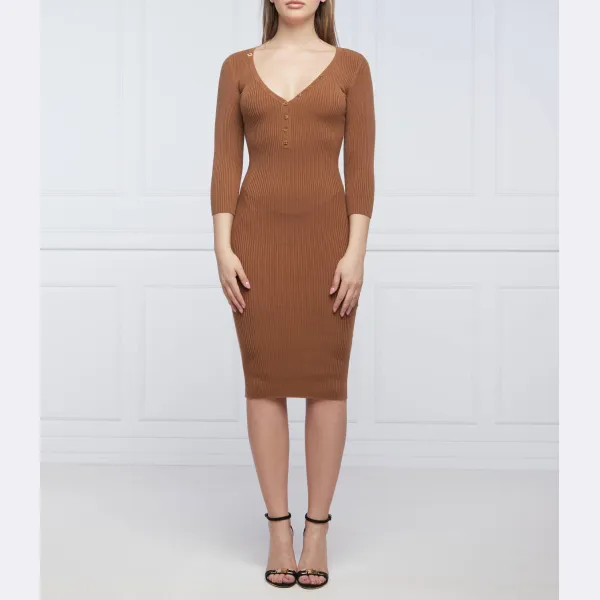 Платье с добавлением шелка Elisabetta Franchi, коричневый
Платье с добавлением шелка Elisabetta Franchi, коричневый