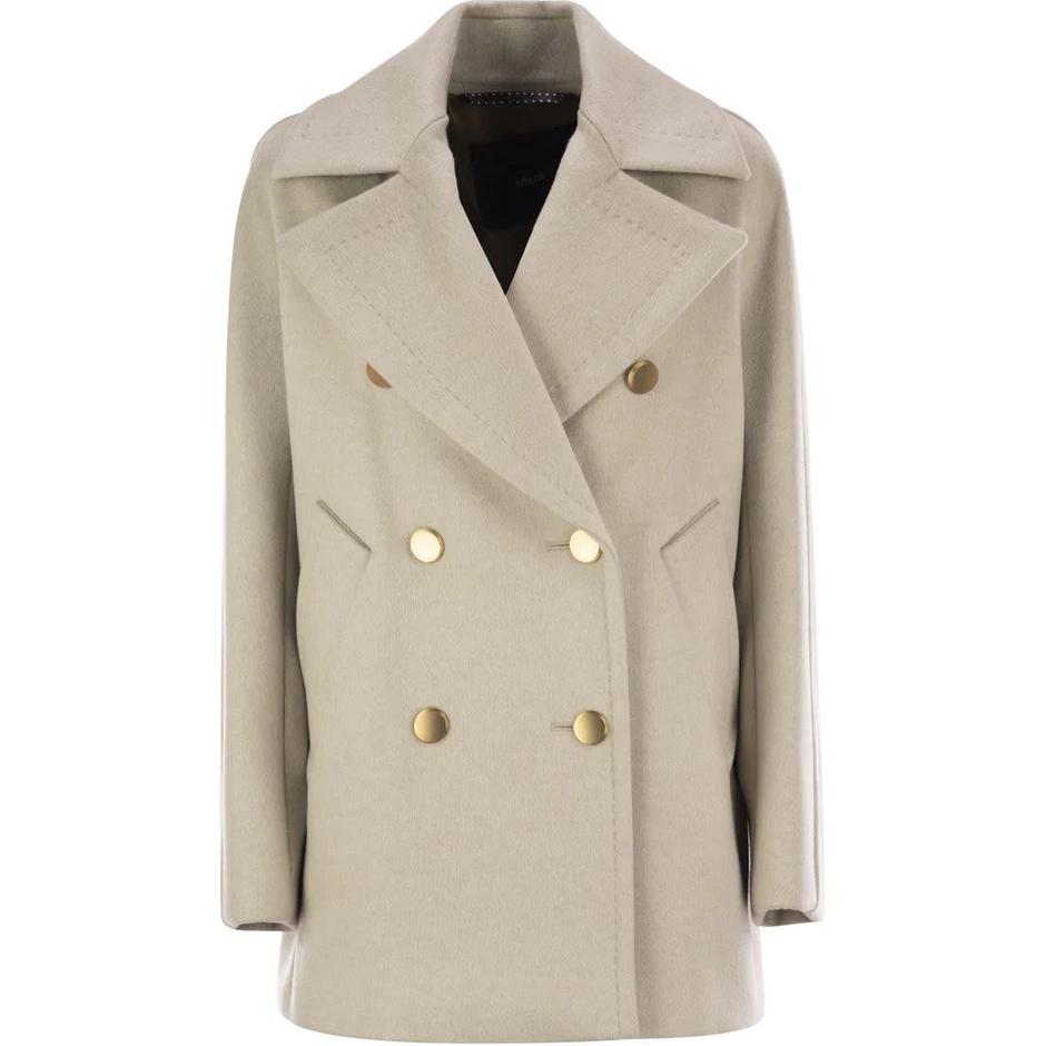 Пальто двубортное с длинными рукавами Max Mara Atelier MaxMara, хаки
Пальто двубортное с длинными рукавами Max Mara Atelier MaxMara, хаки
