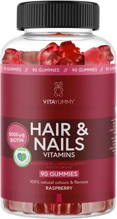 Добавка для волос и ногтей - со вкусом малины - 90 шт Vitayummy
Добавка для волос и ногтей - со вкусом малины - 90 шт Vitayummy