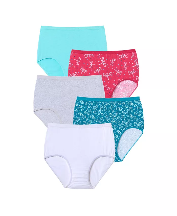 Женские хлопковые трусы 5 штук Comfort Choice, синий 
Женские хлопковые трусы 5 штук Comfort Choice, синий