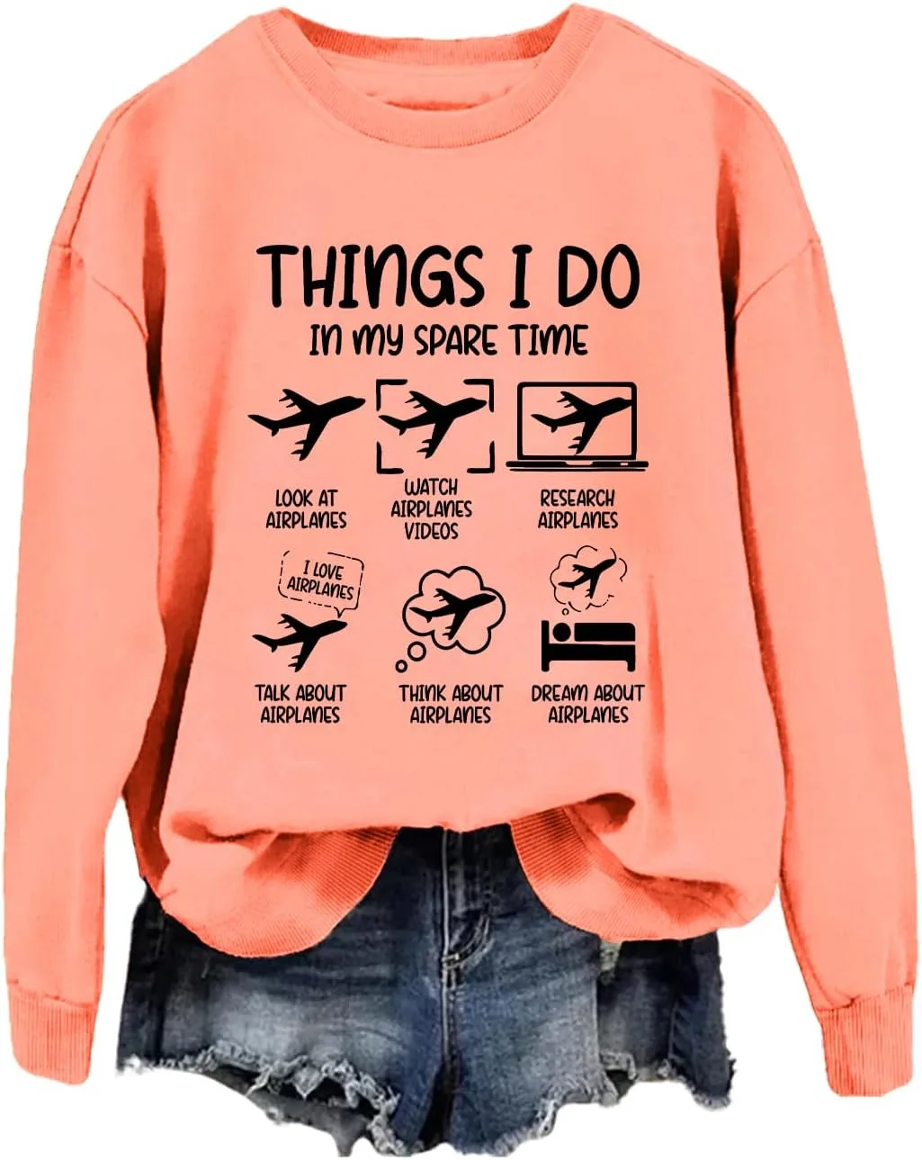 Толстовка с принтом "Things I Do In My Spare Time" для любителей самолетов TrueSHE
Толстовка с принтом "Things I Do In My Spare Time" для любителей самолетов TrueSHE