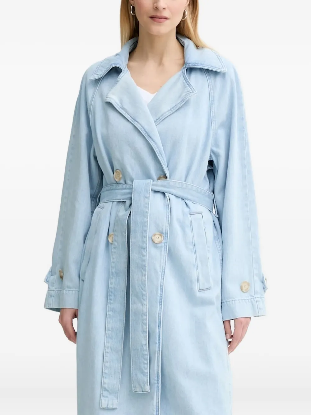 Двубортный джинсовый тренчкот Marc O'Polo, синий
Двубортный джинсовый тренчкот Marc O'Polo, синий