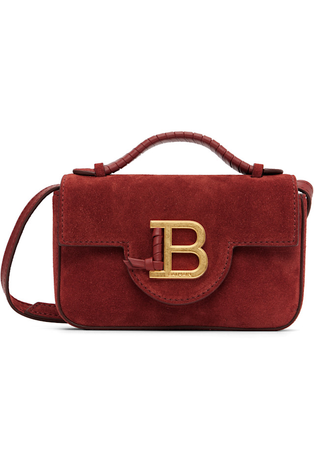 Balmain Мини-Сумка B-Buzz 17 из бордовой замши
Balmain Мини-Сумка B-Buzz 17 из бордовой замши