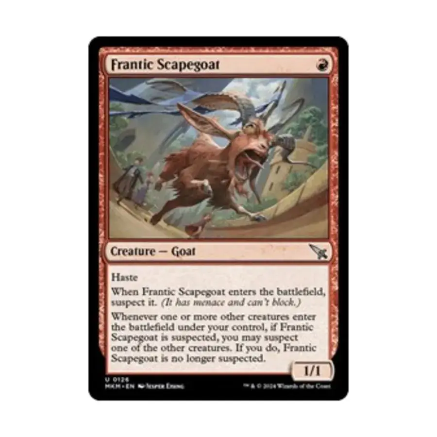 CCG Неистовый козел отпущения (U), MTG - Murders at Karlov Manor
CCG Неистовый козел отпущения (U), MTG - Murders at Karlov Manor