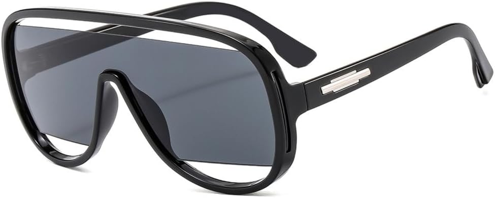 MUTYNE Модные ретро-солнцезащитные очки в одном корпусе для женщин и мужчин, большие, роскошные, с градиентным переходом цвета и защитой от УФ-излучения UV400, Black Black
MUTYNE Модные ретро-солнцезащитные очки в одном корпусе для женщин и мужчин, большие, роскошные, с градиентным переходом цвета и защитой от УФ-излучения UV400, Black Black