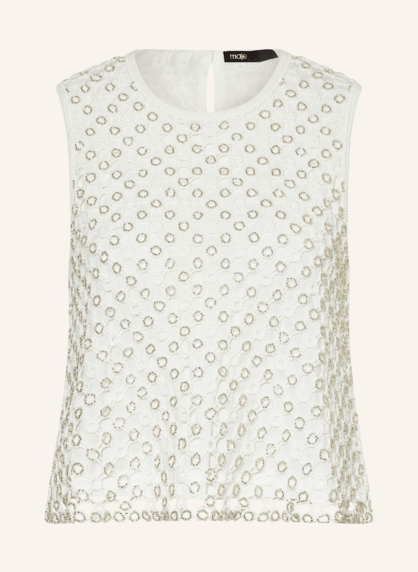 Топ крючком с драгоценными камнями Maje, мультиколор
Топ крючком с драгоценными камнями Maje, мультиколор