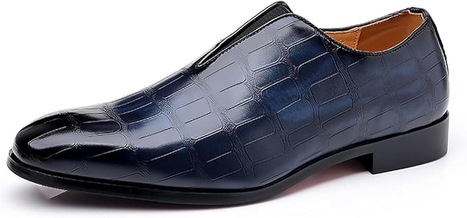 Мужские повседневные деловые кожаные туфли Xinduoyu - эластичные слипоны для вождения, танцев, свадеб и модных ансамблей, синий
Мужские повседневные деловые кожаные туфли Xinduoyu - эластичные слипоны для вождения, танцев, свадеб и модных ансамблей, синий