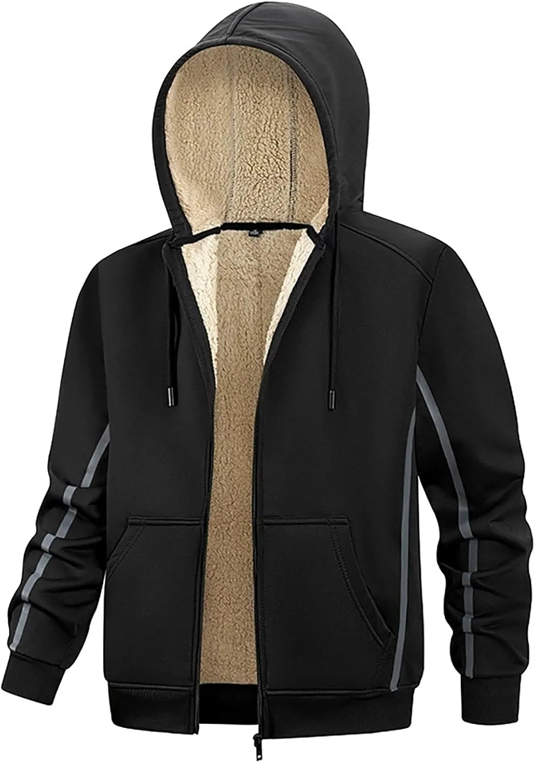 Толстовка с капюшоном на флисе для мужчин, Full Zip, Plus Size
Толстовка с капюшоном на флисе для мужчин, Full Zip, Plus Size