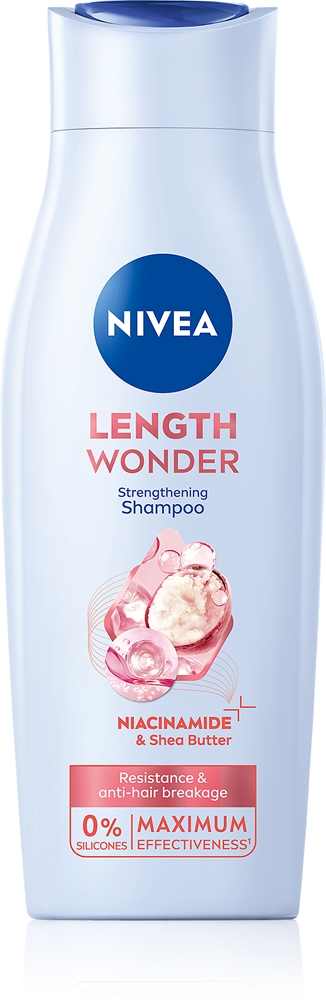 Энергетический шампунь Length Wonder для секущихся кончиков Nivea, 400 мл
Энергетический шампунь Length Wonder для секущихся кончиков Nivea, 400 мл