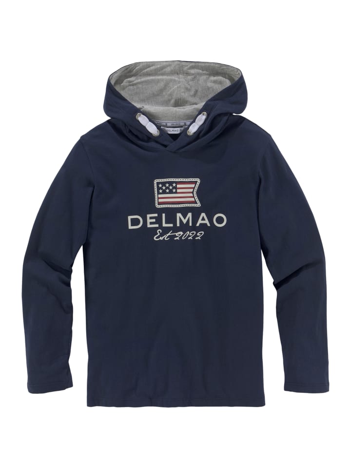 рубашка с капюшоном темно-синего цвета Delmao
рубашка с капюшоном темно-синего цвета Delmao
