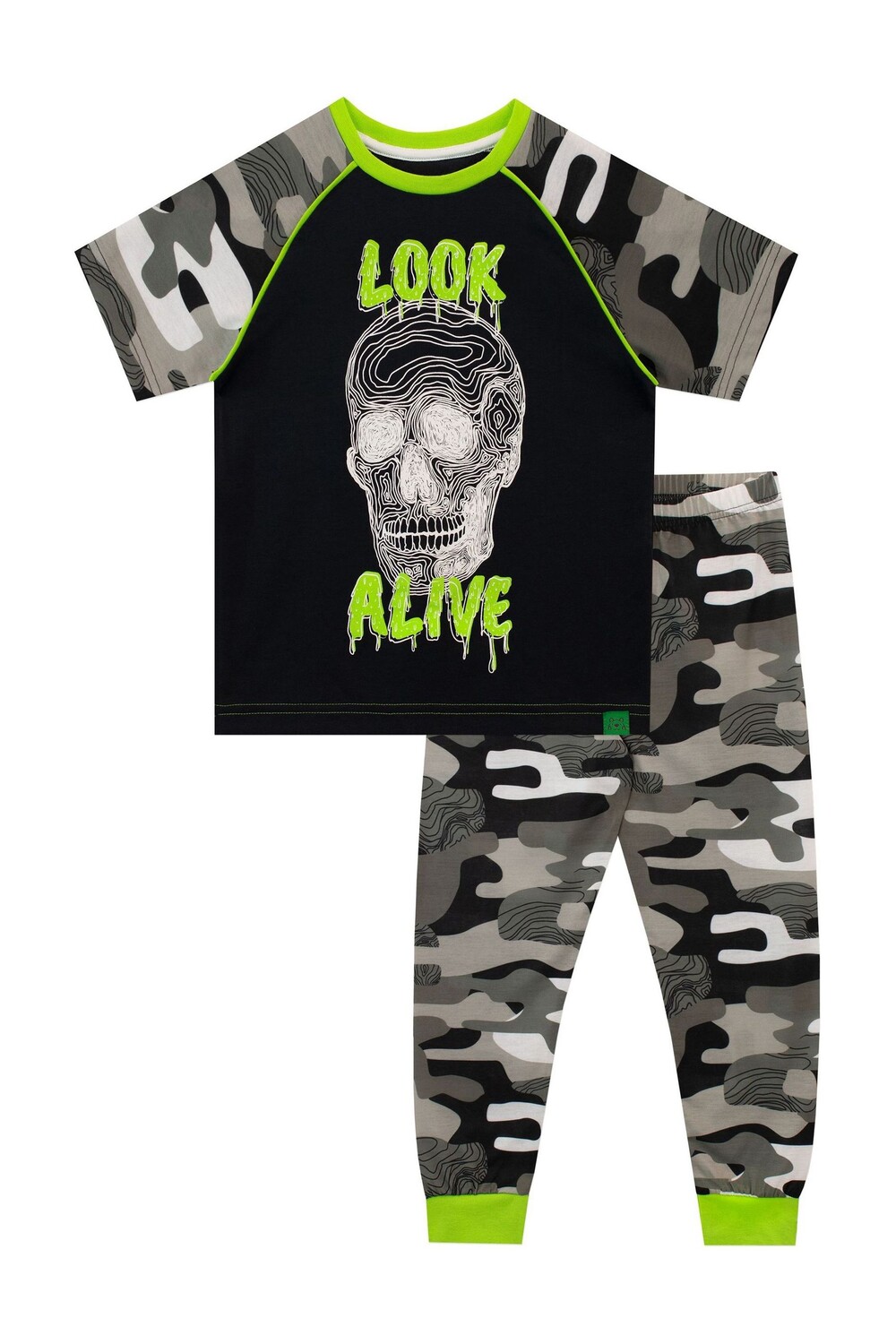 Посмотрите на живую камуфляжную пижаму с черепом Harry Bear, серый
Посмотрите на живую камуфляжную пижаму с черепом Harry Bear, серый