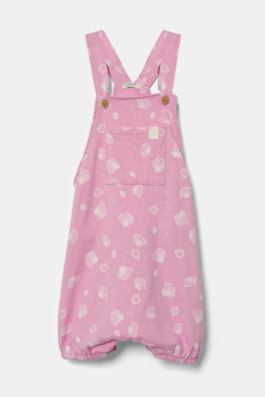 Хлопковый детский комбинезон Rampers United Colors Of Benetton, розовый
Хлопковый детский комбинезон Rampers United Colors Of Benetton, розовый