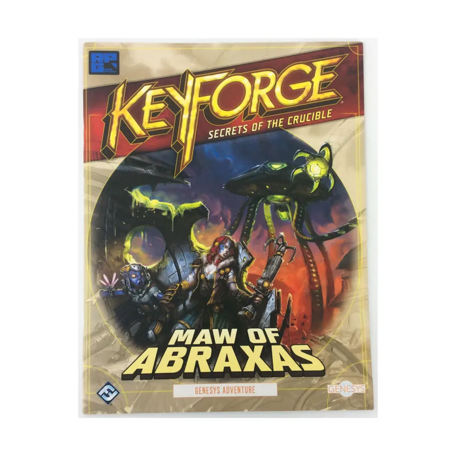 Модуль Keyforge - Secrets of the Crucible, Maw of Abraxas (Free RPG Day 2020), Genesys Roleplaying Game (Fantasy Flight Games)
Модуль Keyforge - Secrets of the Crucible, Maw of Abraxas (Free RPG Day 2020), Genesys Roleplaying Game (Fantasy Flight Games)