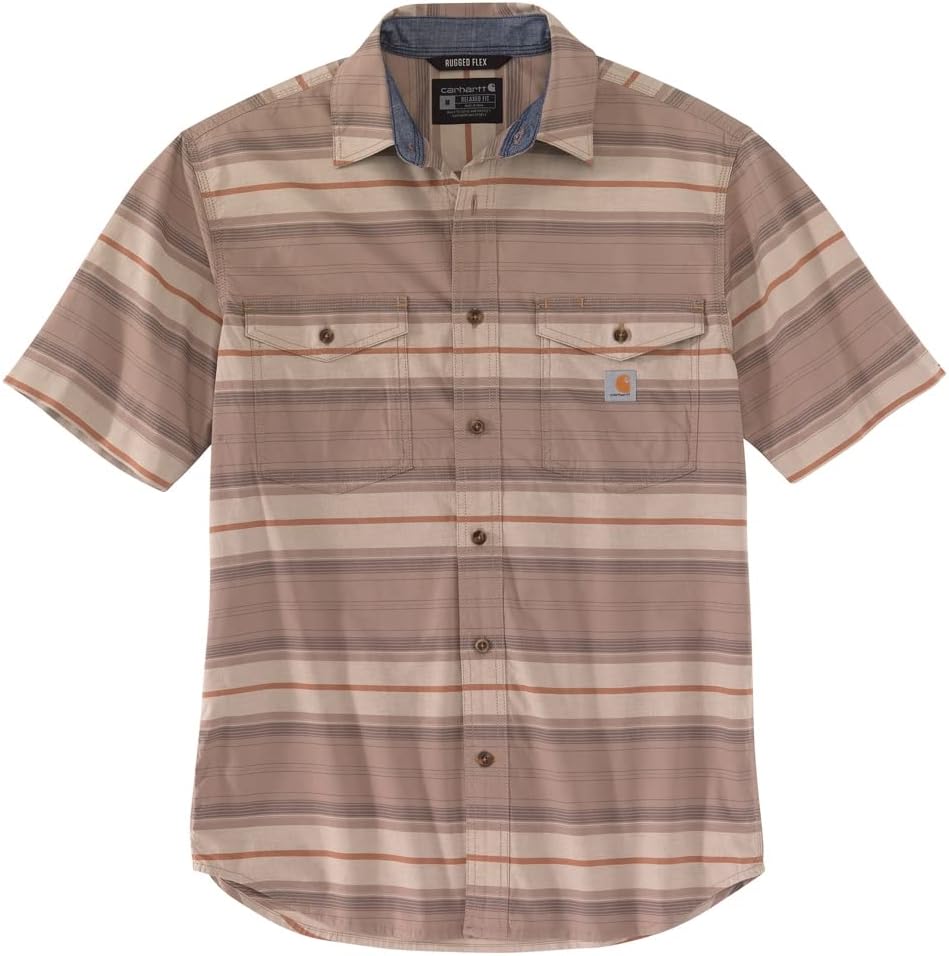 Carhartt мужская рубашка с коротким рукавом в клетку, модель Rugged Flex, свободный крой, облегченная, Warm Taupe
Carhartt мужская рубашка с коротким рукавом в клетку, модель Rugged Flex, свободный крой, облегченная, Warm Taupe