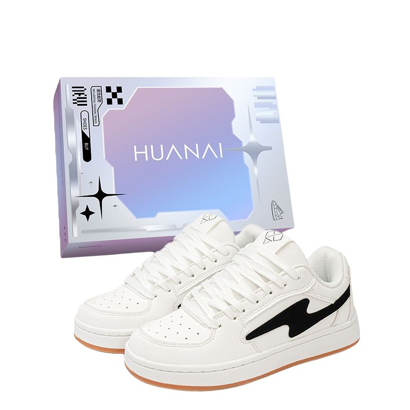 HUANAI Скользоустойчивые амортизирующие легкие низкие скейтерские кроссовки унисекс бело-черные, цвет White Black
HUANAI Скользоустойчивые амортизирующие легкие низкие скейтерские кроссовки унисекс бело-черные, цвет White Black