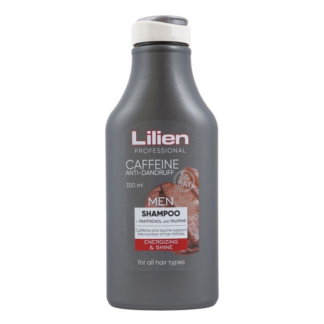 Шампунь для волос против перхоти с кофеином для мужчин Lilien, 350 мл
Шампунь для волос против перхоти с кофеином для мужчин Lilien, 350 мл