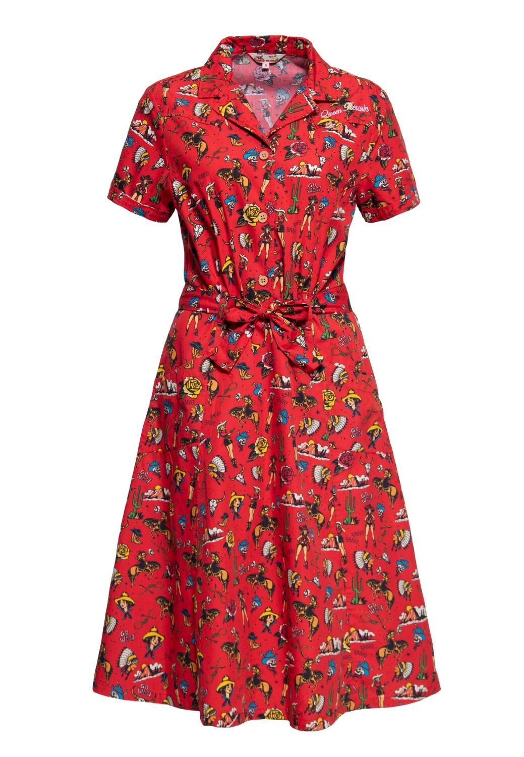 Платье Queen Queen Swing Western Oldschool, красный
Платье Queen Queen Swing Western Oldschool, красный