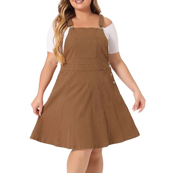 Женское платье-комбинезон деним с накладными карманами plus size Agnes Orinda, Brown
Женское платье-комбинезон деним с накладными карманами plus size Agnes Orinda, Brown