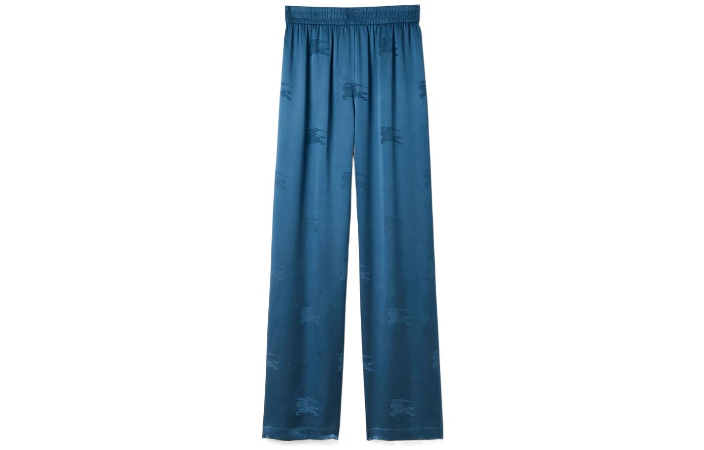 Брюки Burberry с логотипом жаккард и широкими штанинами, Мягкий морской синий
Брюки Burberry с логотипом жаккард и широкими штанинами, Мягкий морской синий