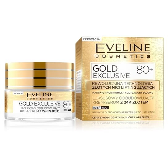 Восстанавливающий крем для лица, 80+, 50 мл Eveline Cosmetics, Gold Lift Expert
Восстанавливающий крем для лица, 80+, 50 мл Eveline Cosmetics, Gold Lift Expert