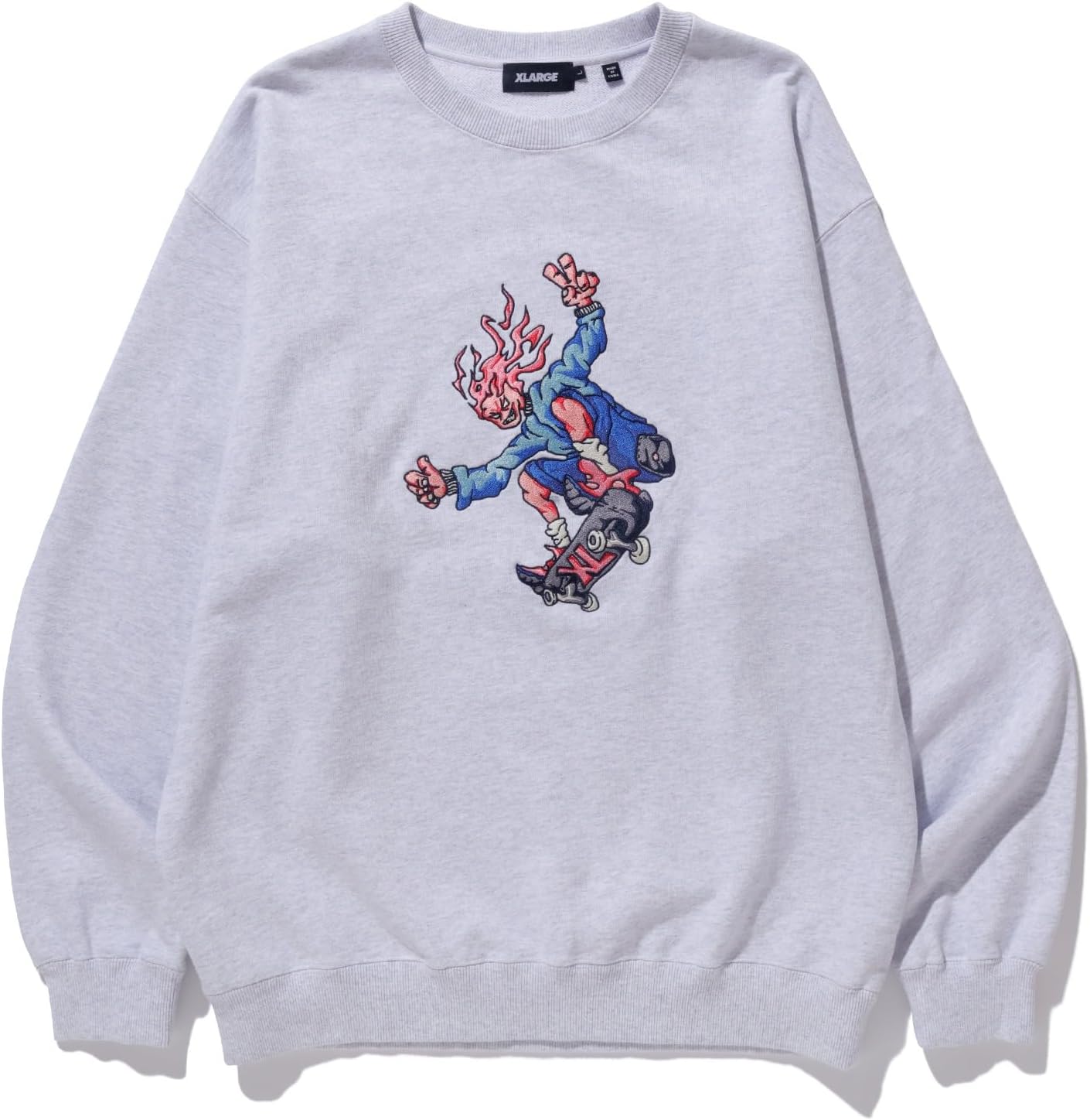 Мужская толстовка с круглым вырезом Горящий монстр размера XL Xlarge, пепельный
Мужская толстовка с круглым вырезом Горящий монстр размера XL Xlarge, пепельный