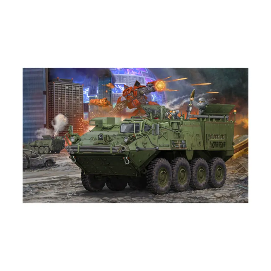 Транспортная машина M1129 Stryker (MC-B) с 120-мм минометом, Military Models (1:35) (Trumpeter Models) 
Транспортная машина M1129 Stryker (MC-B) с 120-мм минометом, Military Models (1:35) (Trumpeter Models)