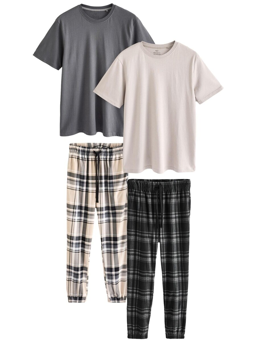 Длинная пижама Next Long Pajamas, цвет beige/black 
Длинная пижама Next Long Pajamas, цвет beige/black