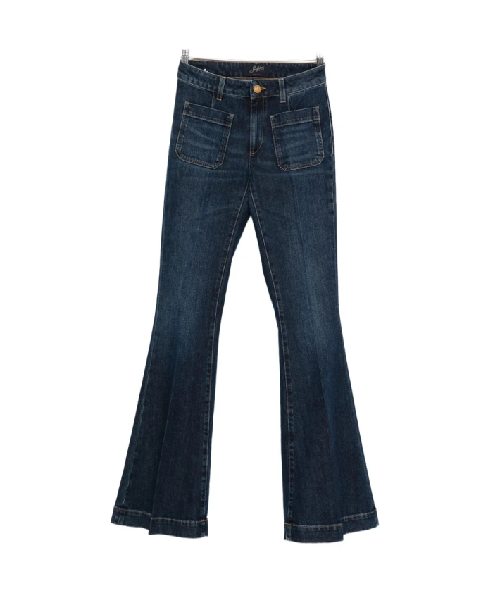 Синие расклешенные джинсы с высокой талией Seafarer, синий
Синие расклешенные джинсы с высокой талией Seafarer, синий