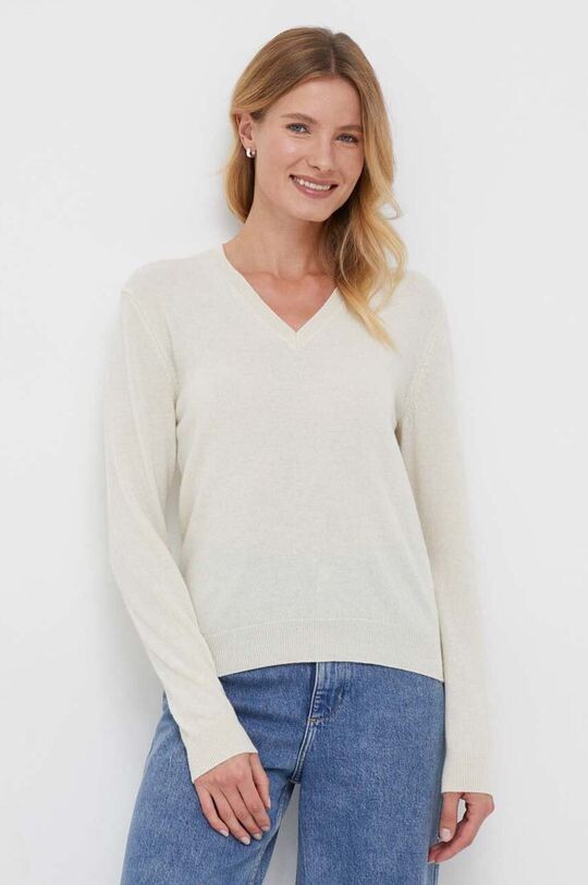 Шерстяной свитер United Colors of Benetton, бежевый
Шерстяной свитер United Colors of Benetton, бежевый