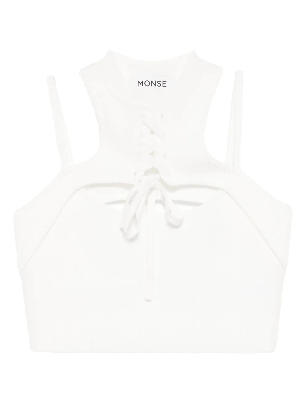 Укороченный топ с вырезом халтер Monse, нейтральный
Укороченный топ с вырезом халтер Monse, нейтральный