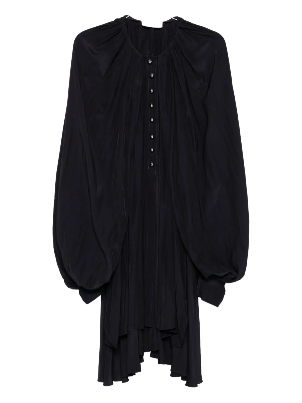 Мини-платье с плиссировкой и застежкой на пуговицы спереди Lanvin, фиолетовый
Мини-платье с плиссировкой и застежкой на пуговицы спереди Lanvin, фиолетовый