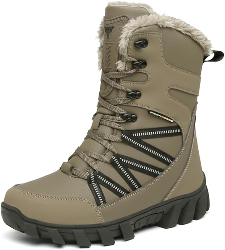 Мужские зимние ботинки Asifn Snow, модные с теплым искусственным мехом, зимние наружные ботинки на шнуровке, водонепроницаемые, повседневные для прогулок и походов, коричневый
Мужские зимние ботинки Asifn Snow, модные с теплым искусственным мехом, зимние наружные ботинки на шнуровке, водонепроницаемые, повседневные для прогулок и походов, коричневый