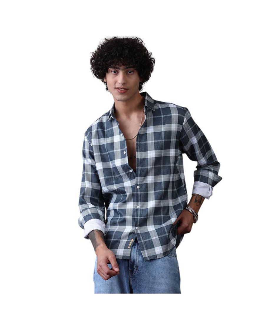 Мужская рубашка в клетку тартан Campus Sutra, Grey
Мужская рубашка в клетку тартан Campus Sutra, Grey