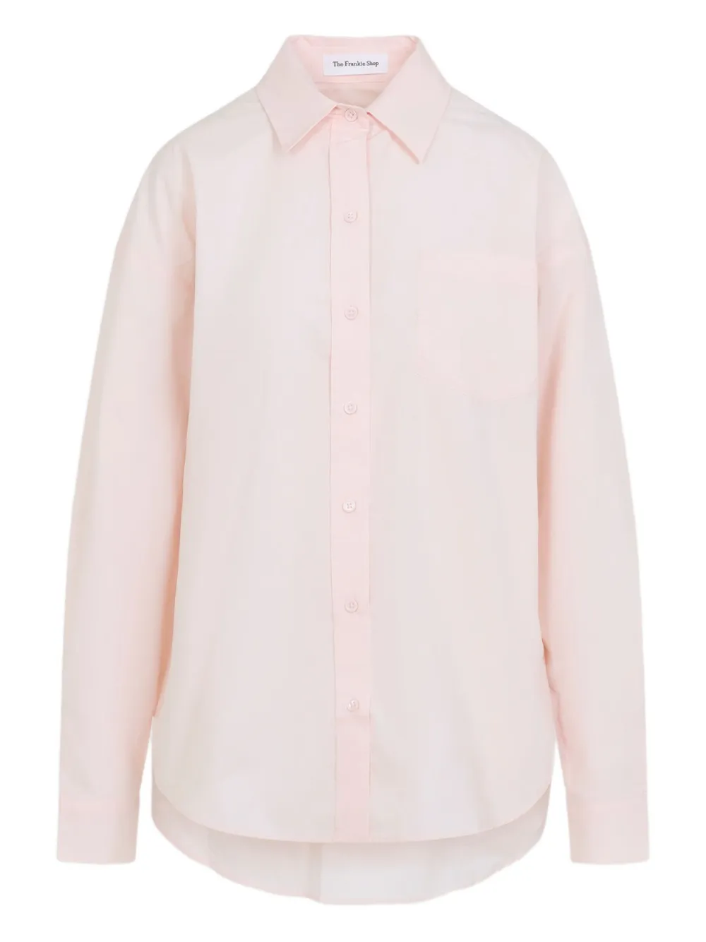 Хлопковая рубашка с карманами The Frankie Shop, розовый
Хлопковая рубашка с карманами The Frankie Shop, розовый