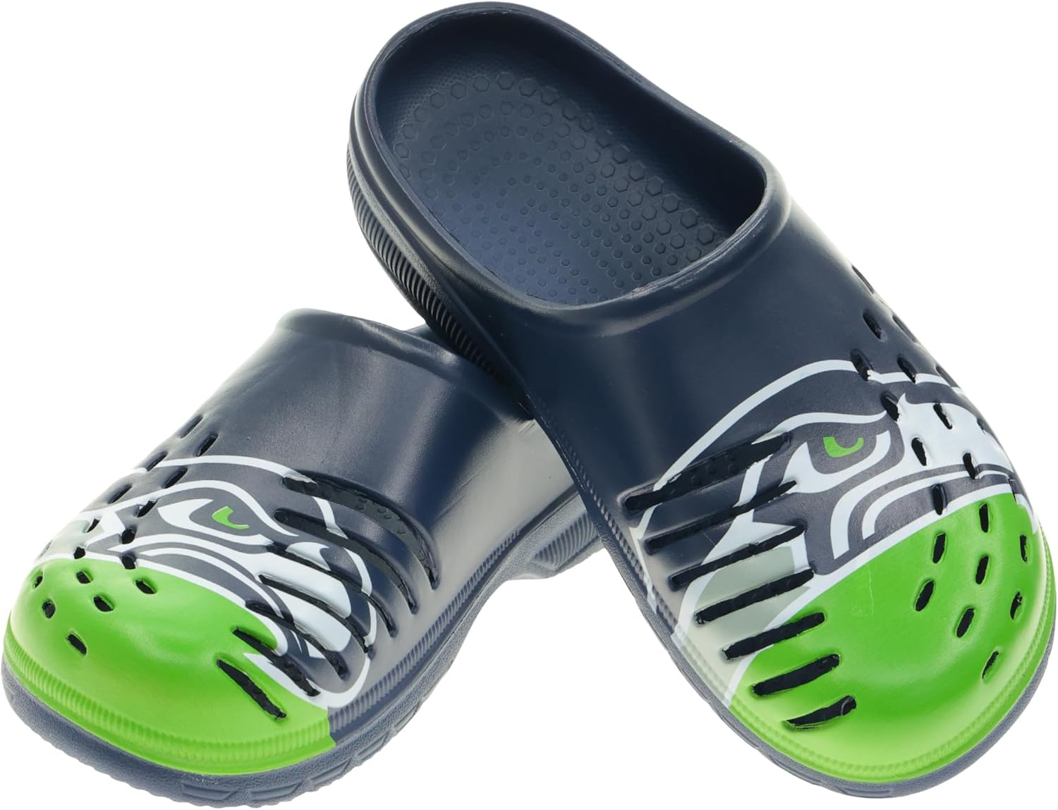 Мужские сабо FOCO NFL с крупным логотипом команды, удобные водонепроницаемые слипоны, Seattle Seahawks
Мужские сабо FOCO NFL с крупным логотипом команды, удобные водонепроницаемые слипоны, Seattle Seahawks