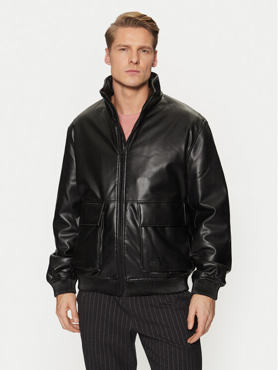 Куртка из искусственной кожи прямого кроя Bono2511 50530772 Hugo, черный
Куртка из искусственной кожи прямого кроя Bono2511 50530772 Hugo, черный