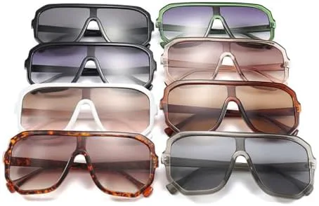 Винтажные солнцезащитные очки большого размера в стиле 2027 для женщин, белая оправа, увеличенные солнцезащитные очки-щитки для женщин MTZJH, C5 Transparent Gray
Винтажные солнцезащитные очки большого размера в стиле 2027 для женщин, белая оправа, увеличенные солнцезащитные очки-щитки для женщин MTZJH, C5 Transparent Gray