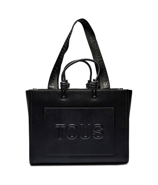 Сумка шоппер женская Tous Amaya с тисненым логотипом, черный
Сумка шоппер женская Tous Amaya с тисненым логотипом, черный