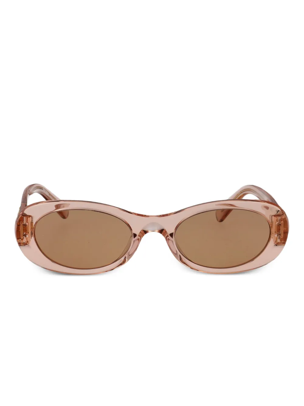 Солнцезащитные очки в овальной оправе с логотипом Miu Miu Eyewear, розовый
Солнцезащитные очки в овальной оправе с логотипом Miu Miu Eyewear, розовый