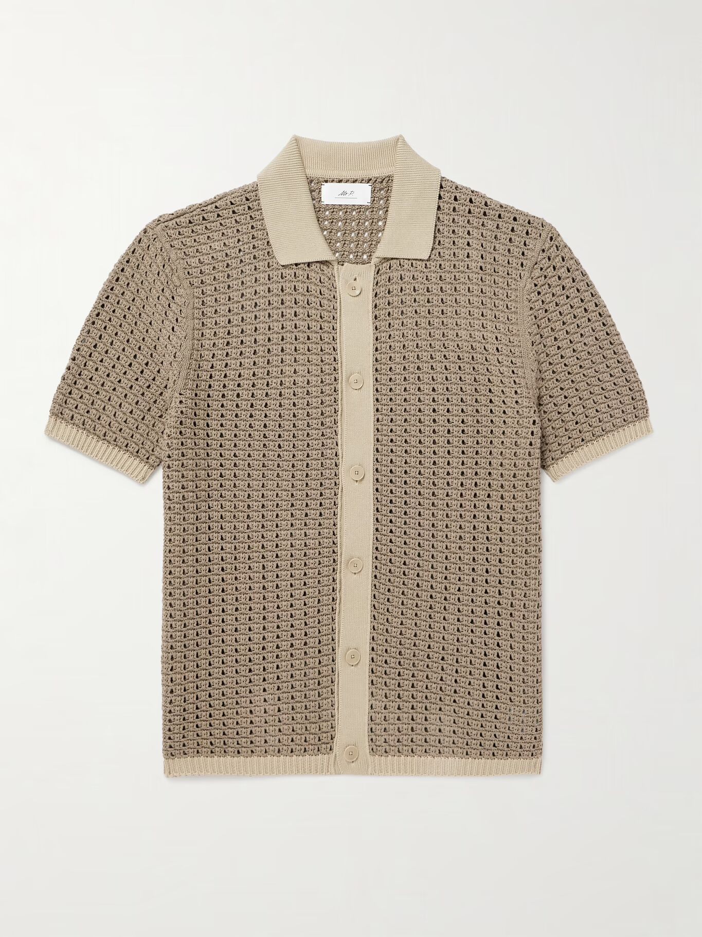 Вязаная крючком рубашка из органического хлопка MR P., серо-коричневый
Вязаная крючком рубашка из органического хлопка MR P., серо-коричневый