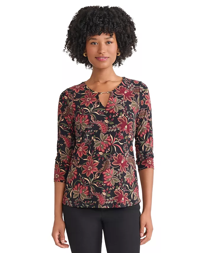 Женский трикотажный топ с рукавами 3/4 Jones New York, красный
Женский трикотажный топ с рукавами 3/4 Jones New York, красный